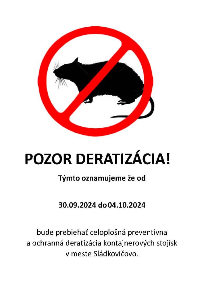 deratizácia