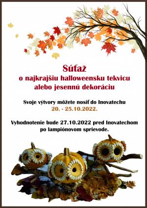 Súťaž o najkrajšiu halloweensku tekvicu alebo jesennú dekoráciu 1