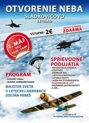 Predpredaj vstupeniek na Otvorenie neba v Sládkovičove 1