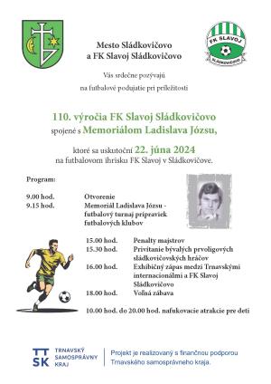 110. výročie FK Slavoj Sládkovičovo - Memoriál Ladislava Józsu 1