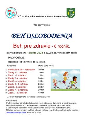 Beh oslobodenia - beh pre zdravie - 8. ročník 1